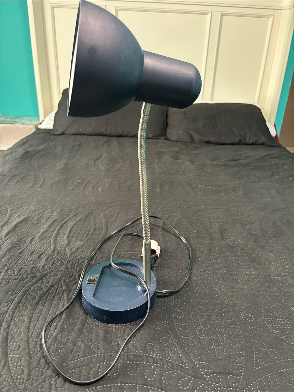 Navy Blue Adjustable Desk Lamp